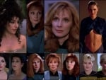 Actresses Marina Sirtis, Gates McFadden, and Denise Crosby