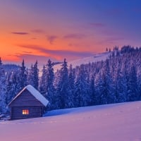 Winter sunset