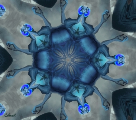 Abstract - abstract, art, blue, by cehenot, cehenot, painting, pictura, texture