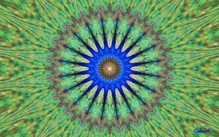 Abstract - abstract, art, blue, by cehenot, cehenot, green, painting, pictura, texture