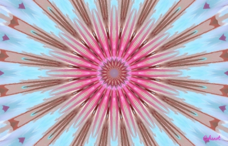 Abstract - abstract, art, blue, brown, by cehenot, cehenot, pink, texture