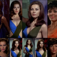 Actresses Charlene Polite, Sherry Jackson, and Nancy Kovack