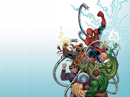 Sinester Six - Spiderman, Comics, Villains, Superheroes, Sinester Six, Marvel