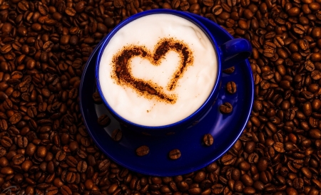 From heart - softness, photography, wallpaper, coffee beans, still life, brown, abstract, coffee, heart, drink