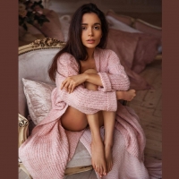 Ekaterina Zueva as a brunette