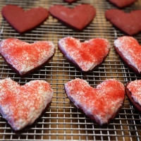 Valentine Day Red Velvet Sugar Cookies