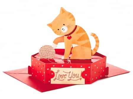 :) - pattern, cat, red, valentine, pisici, box, gift, card, paper