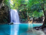 Waterfall in deep forest