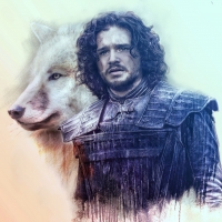Ghost and Jon Snow