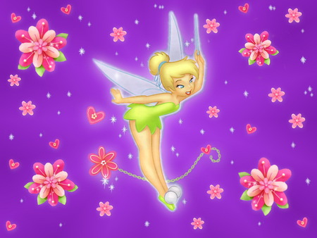 FIIRY TINKERBELL - design, fairy, background, tinkerbell