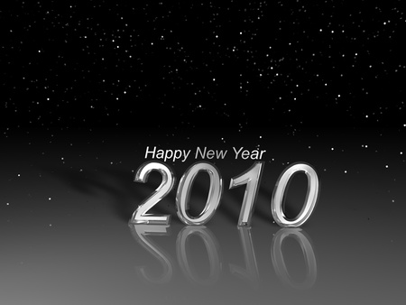 Happy new year - abstract, textures, 2010, new year, 3d