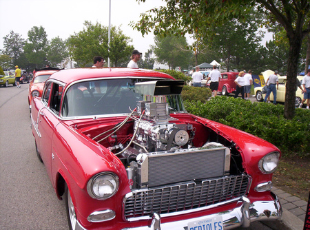 A Blown Chevy Bel-Air With a whole lot of horsepower - cars, hot-rods, chevy