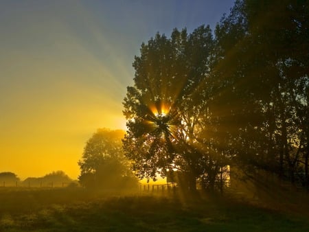 Beautiful Sunset - landscape, sunset, sky