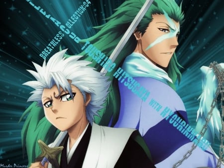 Toushiro and Hyorinmaru  - anime, bleach