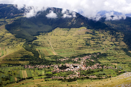 A Beautiful Place - nature, sky, beautiful, clouds, green, mountains