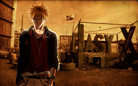 ichigo - ichigo, anime, bleach, wallpaper