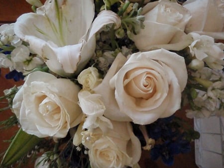 Wedding Bouquet - roses, wedding, az