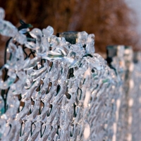 Icy fence