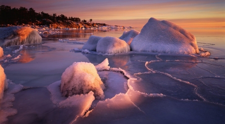 Sea Langdvind, Sweden - winter, landascape, Sweden, scene, sea, Arctic, ice, nature, North, wallpaper