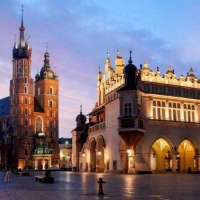 Marketplace in Krakow, Poland