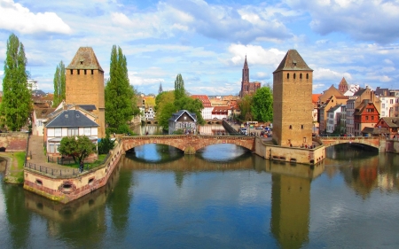 Strasbourg, Alsace, France - France, water, Strasbourg, city, bridge