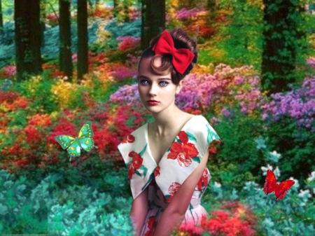 Bright Flowers - etheral women, surreal creative art, grandma gingerbread, the WOW factor, photo album, Bienen Kiste, womens wardrobe, floral fashion, women are special, flower crown wreath, female trendsetters