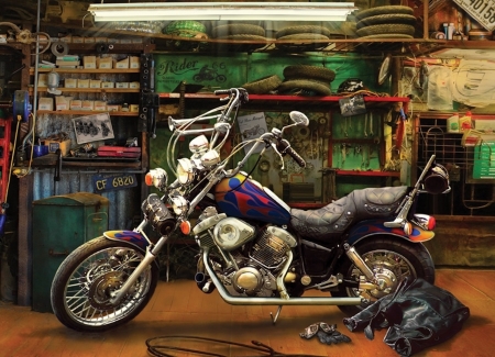 Sweet Ride - jacket, motorcycle, bike, hdr, photo