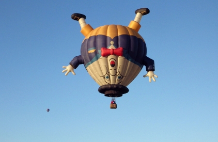 Hot-air-balloon - hot air balloon, funny, balloon, child, sky