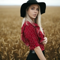 Cowgirl ~ Yana Lypkan in her Field