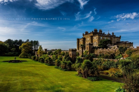 Culzean Castle, Scotland - landscape, sky, building, medieval