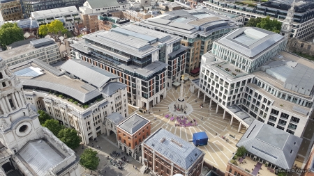 View from St Paul's Cathedral, London UK