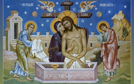 Pieta - Christ, Mary, Pieta, cross, Jesus, angels, death, saints, tomb