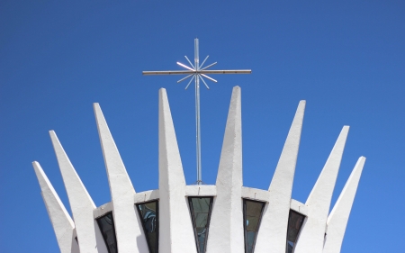 Church Top in Brazil - cross, church, top, Brazil