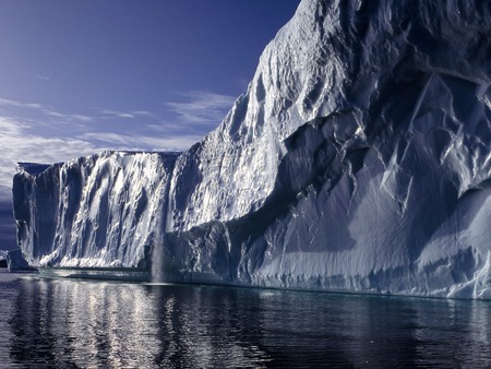 ROCKY ICE - winter, ice, iceberg, rock