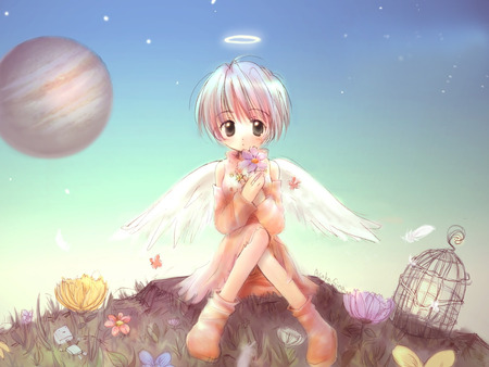 Anime Angle - anime, girl, cute, angle, sweet