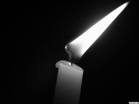 Candle - white, 3d, abstract, black