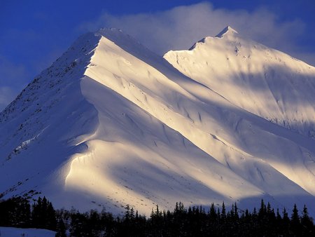 Whispering Mountain Summit - mountains, nature, snow