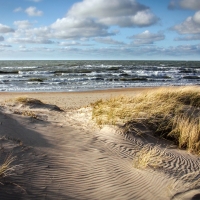 Beach in Latvia