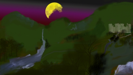 pcologist-weak-moon-angry-sky-bleak-moors - angry sky, bleak moors, pcologist, weak moon