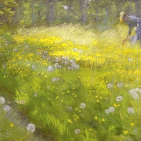 Maria Kroyer in the garden at Skagen