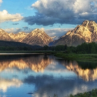 Sunrise over Mount Moran