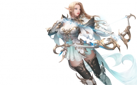 Mu Origina - fantasy, Daeho Cha, whtie background, 3D, illustration, mu origina