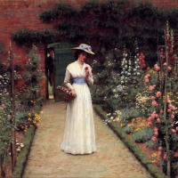 Lady in the garden