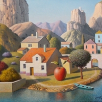 Red apple village