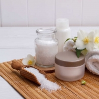 Bath Salt and orchids