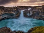 Iceland’s Aldeyjarfoss Waterfall