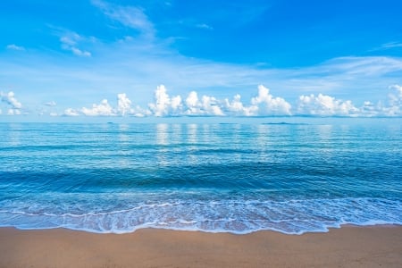 Blue water - Tropical, Clouds, Sky, Beach, Sea