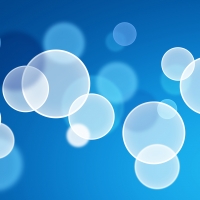 Blue Bokeh Bubbles