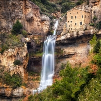 Waterfall near a Monastery