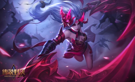 Yena - blue, pink, arena of valor, yena, girl, luminos, yongqi cheng